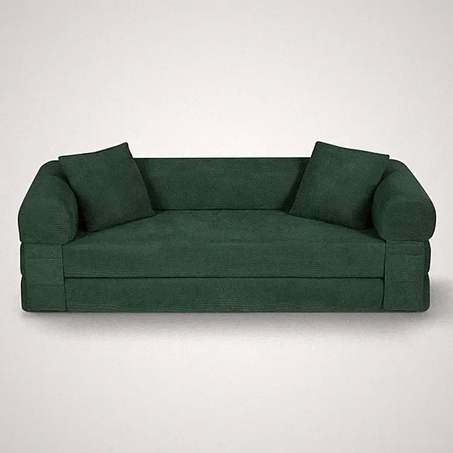 Convertible Sofa Bed Queen 80" Boneless Corduroy Sleeper with Storage