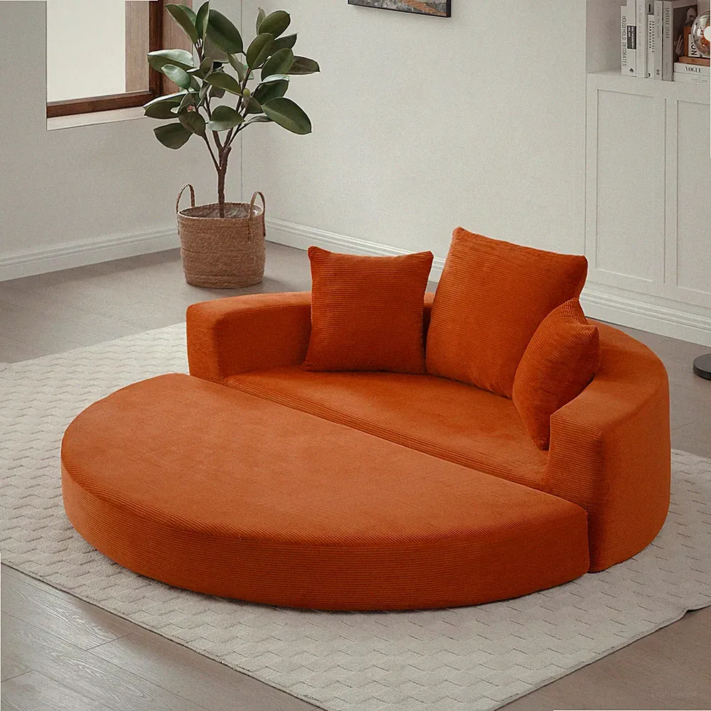 Convertible sofa couch bed,multi-functional,circular bed,adjustable Futon sof
