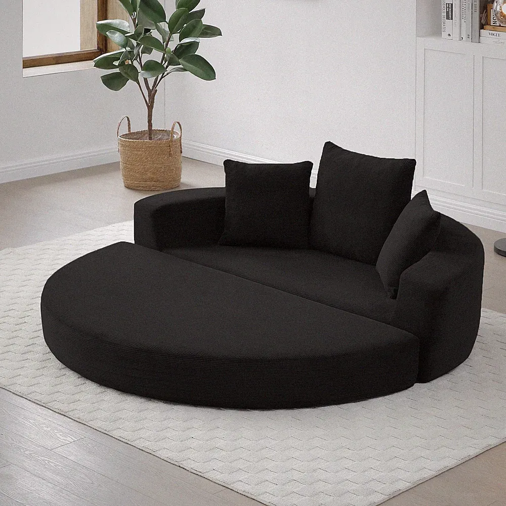 Convertible sofa couch bed,multi-functional,circular bed,adjustable Futon sofa