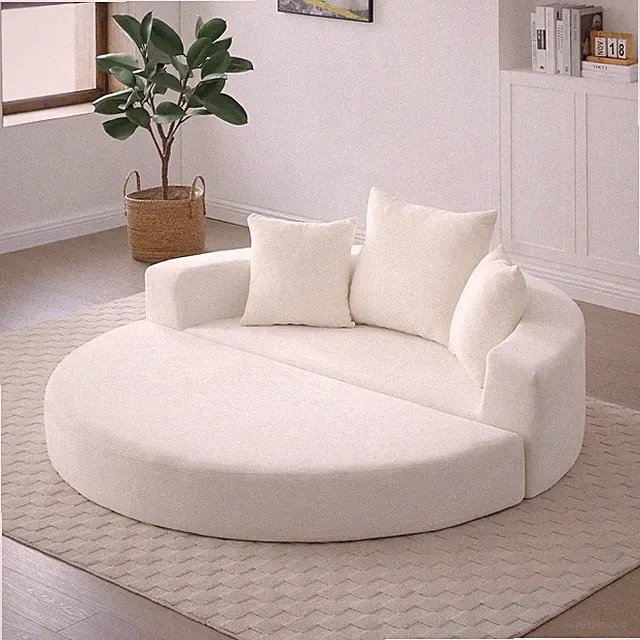 Convertible sofa couch bed,multi-functional,circular bed,adjustable Futon sofa