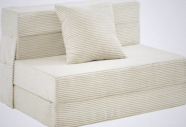 Convertible Twin Size Folding Sofa Bed with Pillow - Memory Foam Futon Couch