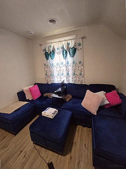 Convertible U Shape 4 Seater Sectional Sofa Set Couch Storage Ottoman Chaise