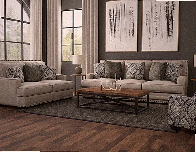 Corinthian 3400 - 2PC Sofa & Loveseat