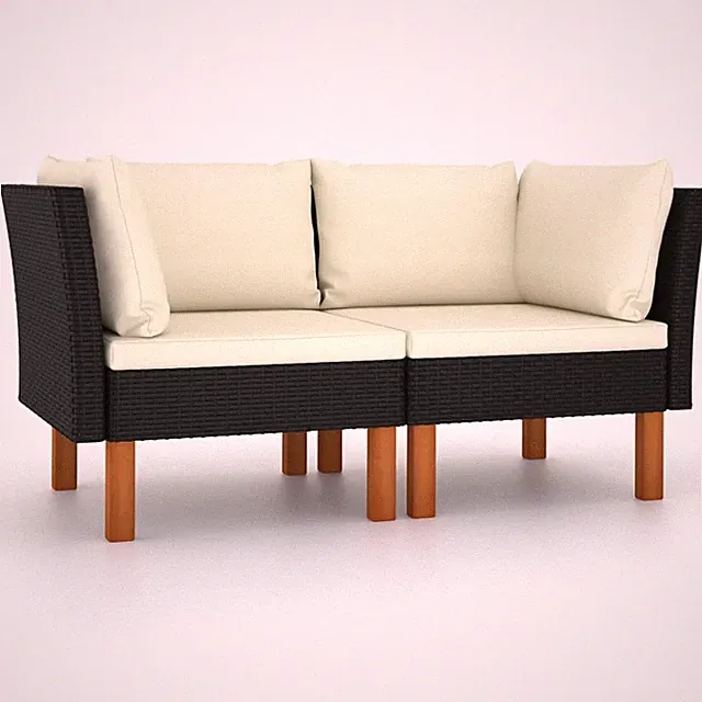 Corner Sofa Black