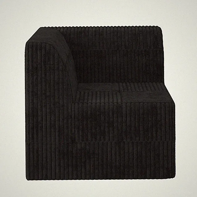 Corner sofa Compressed Sectional Sofa Modern Minimalist Style Corduroy Couch