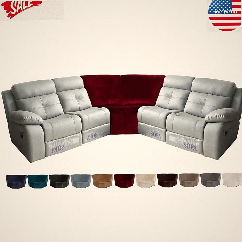 Corner Sofa Cover 1 Piece for Sectional Recliner Sofa Slipcover Additional Seat