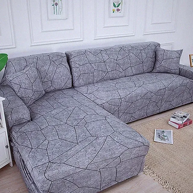 Corner Sofa Covers for Living Room Elastic Spandex Couch Cover Stretch Slipcover