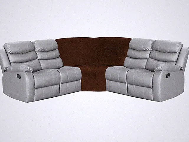 Corner Wedge Seat Cover for L Shape Recliner Couch (Chocolate)