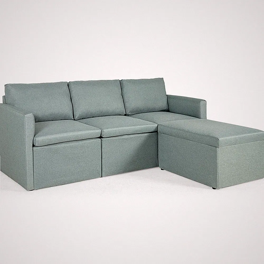 Costway Convertible Sectional Sofa L-Shaped Couch w/Reversible Chaise Green
