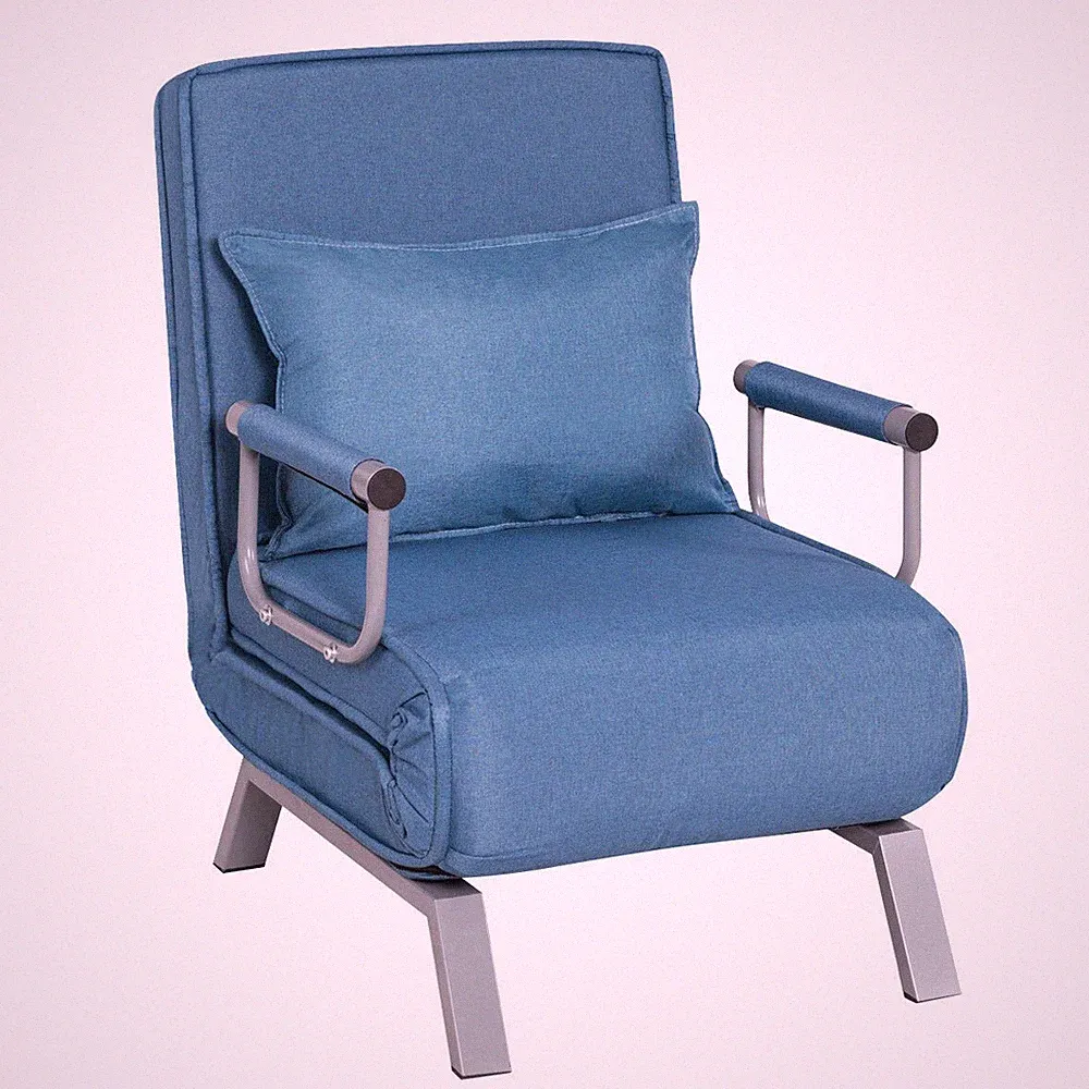 Costway Multifunctional Foldable Bed Recliner Sleeping Sofa 5 Position w/ Pillow