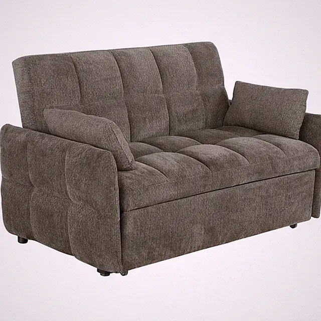 Cotswold Upholstered Convertible Sleeper Sofa Bed Dark Grey