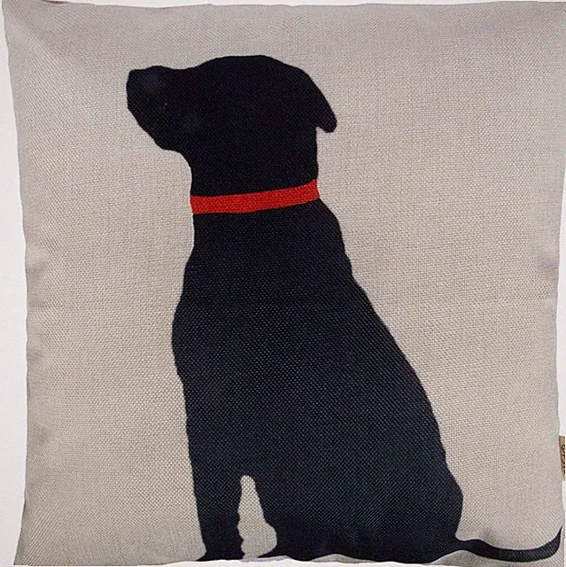 Cotton Linen Home Decorative Throw Pillow Case Cushion Cover for Sofa Dog