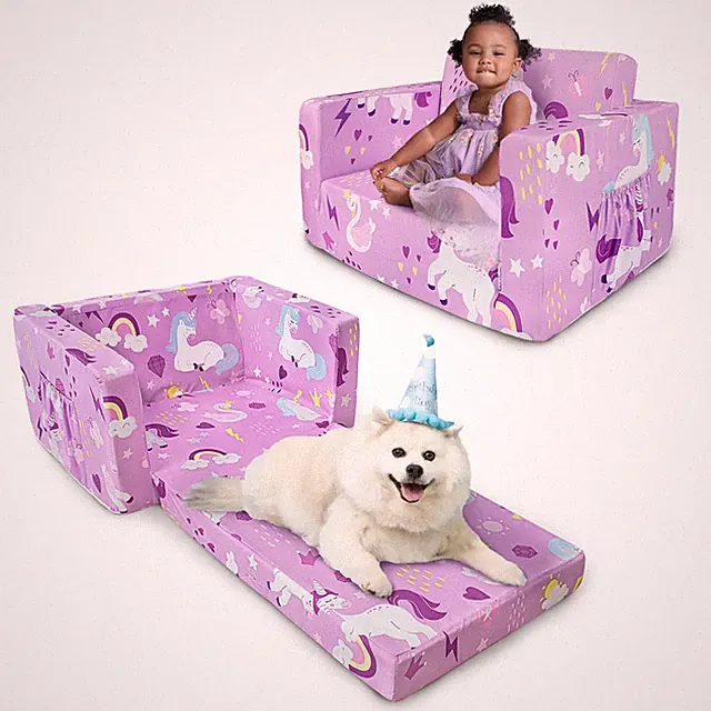 Couch, 2-in-1 Sofa Fold Out, Soft Chair
