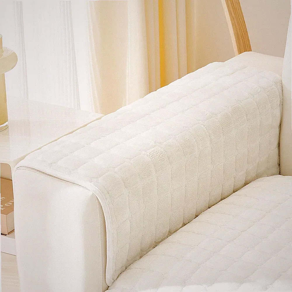 Couch Arm Covers for Dogs, Velvet Non-Slip Couch Covers for Sofa | Fuzzy Sofa Sl