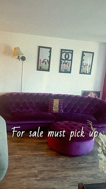 Couch Bed Sofa Sectional Living Room. Beautiful Two Piece With￼ Ottoman Included