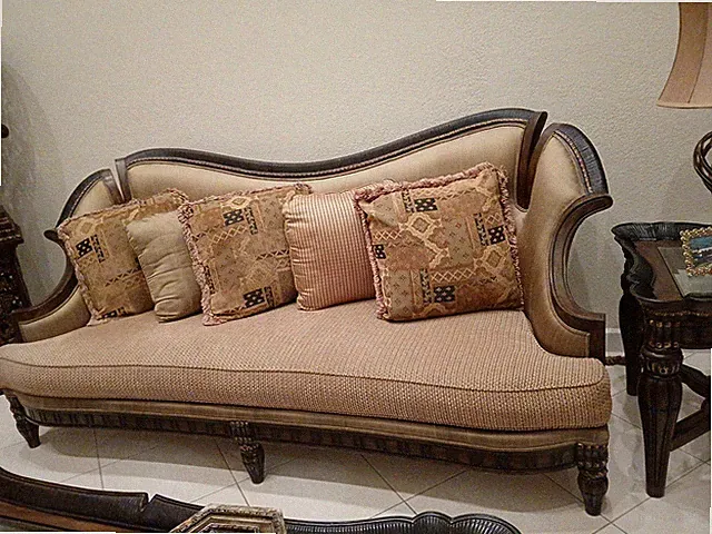 Couch Bed Sofa Sectional Living Room Real Wood Pillows Are Included