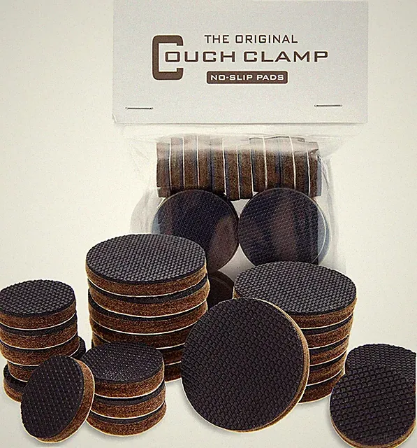 Couch Clamp No-Slip Rubber Furniture Pads for Sectional Couch (24 Pack)