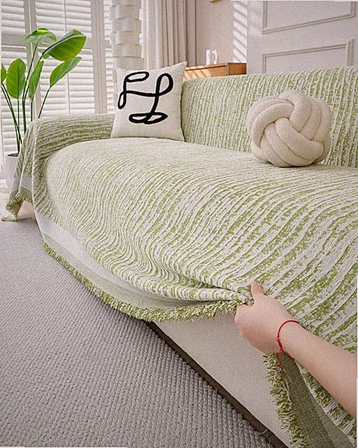 Couch Cover Blanket, 3-Seat Small Size Sofa Cushion Slip Covers, L Shape Sect...
