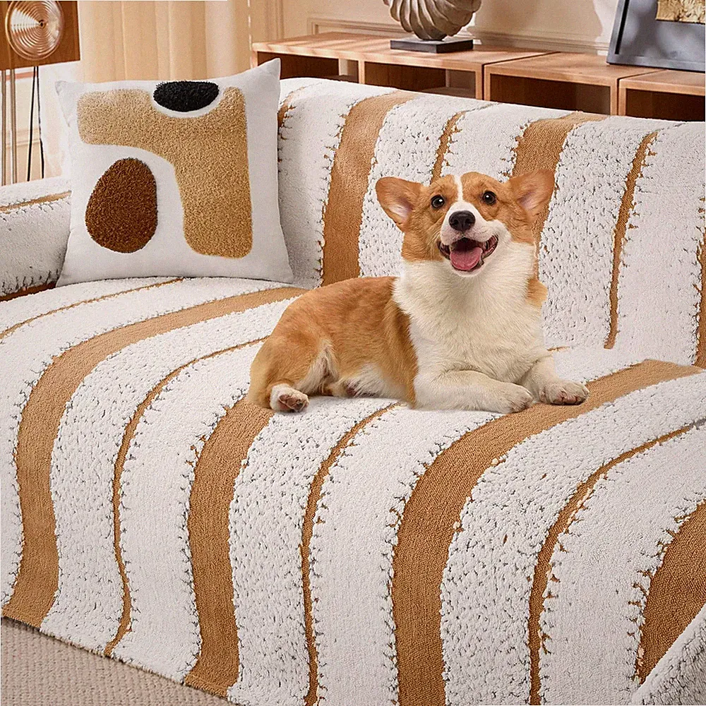 Couch Cover for 2-3 Cushion Couch Sofa Pet Friendly, Boho Sectional L Shaped...