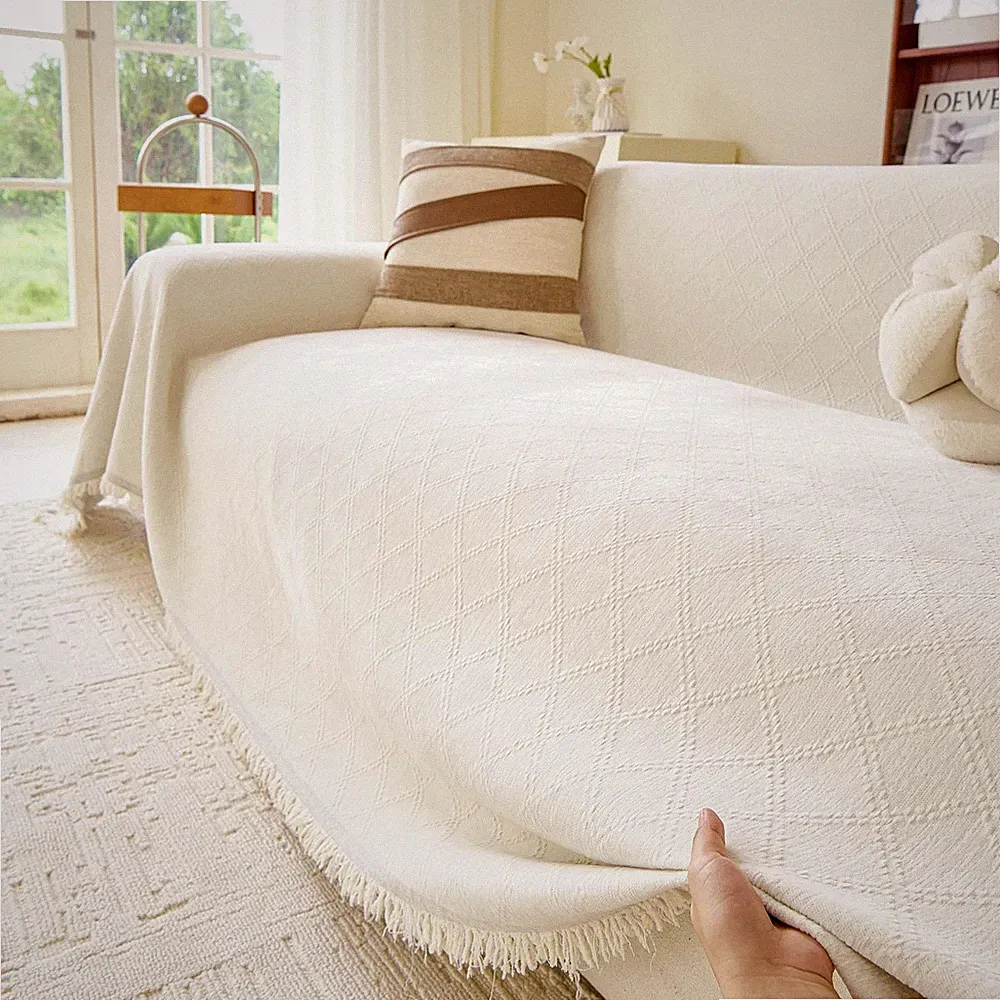 Couch Cover for 2 3 Cushion,Sofa Slipcovers Sectional Sofa L-Shape -Washable...