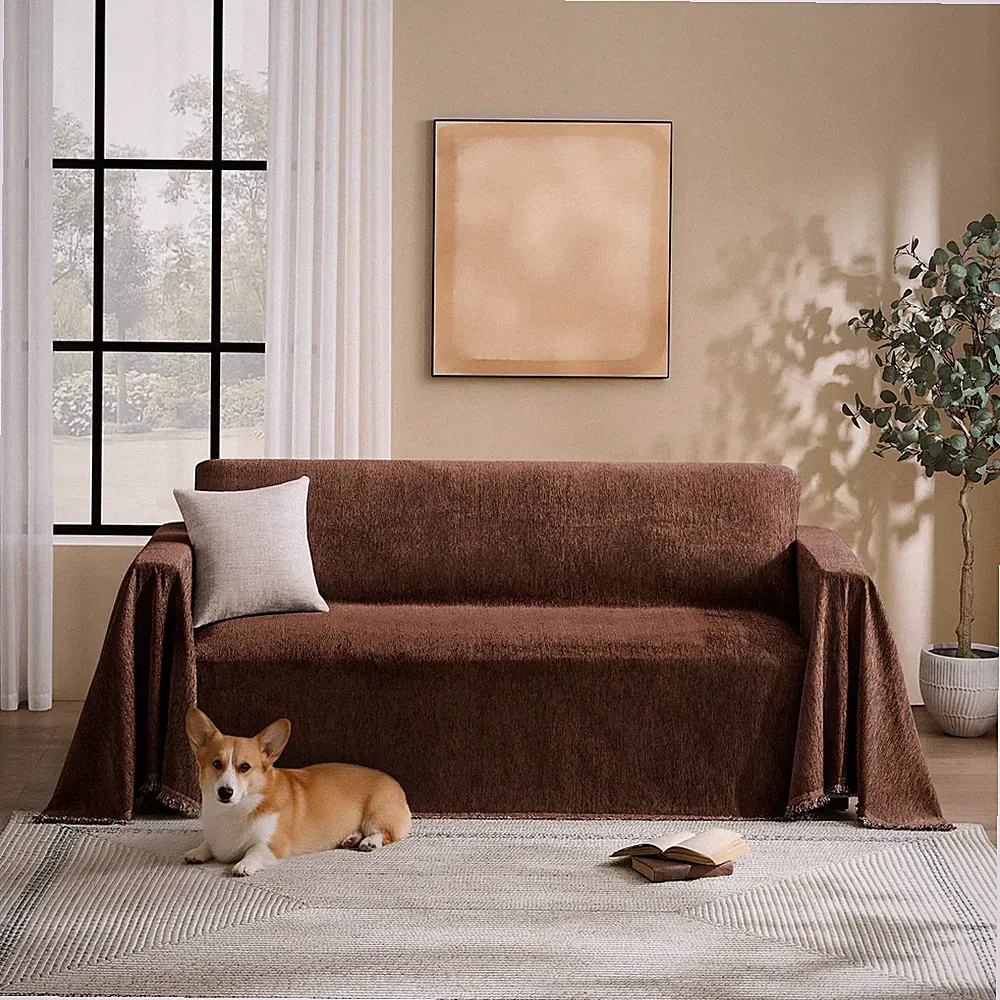 Couch Cover for Dogs Chenille Couch Cover Blanket Sectional Couch Covers