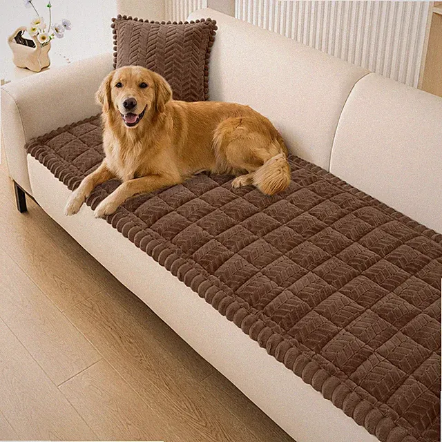 Couch Cover for Dogs, Non Slip Fuzzy Pet Sofa Covers Washable for 2-3 Cushion...