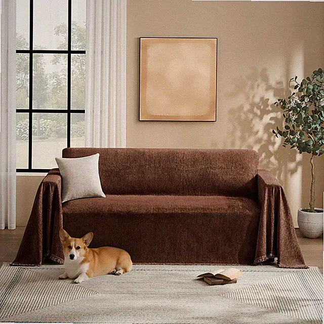 Couch Cover for Dogs Sectional Sofa Cover Washable for 2 Cushion Couch, Cheni...