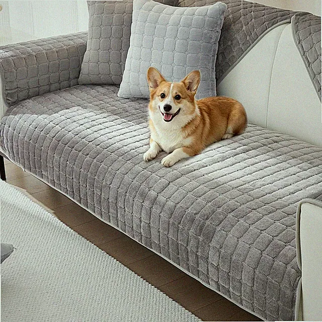 Couch Cover for Dogs,Velvet Non-Slip Couch Covers for Sofa Washable