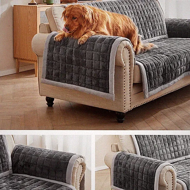 Couch Cover for Dogs Washable,Anti-Slip Back Cat Mat Pet Pad Blanket for Furn...
