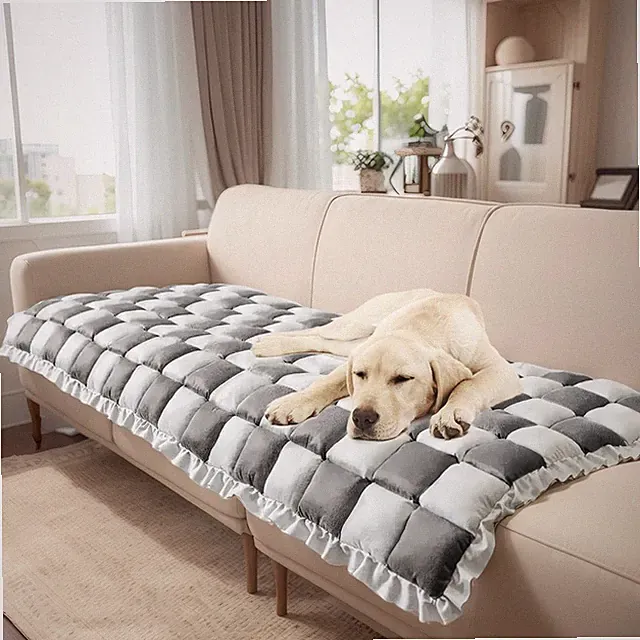 Couch Cover for Dogs Washable Non Slip Dog Sofa Pad Topper Fuzzy Pet Sofa Cover