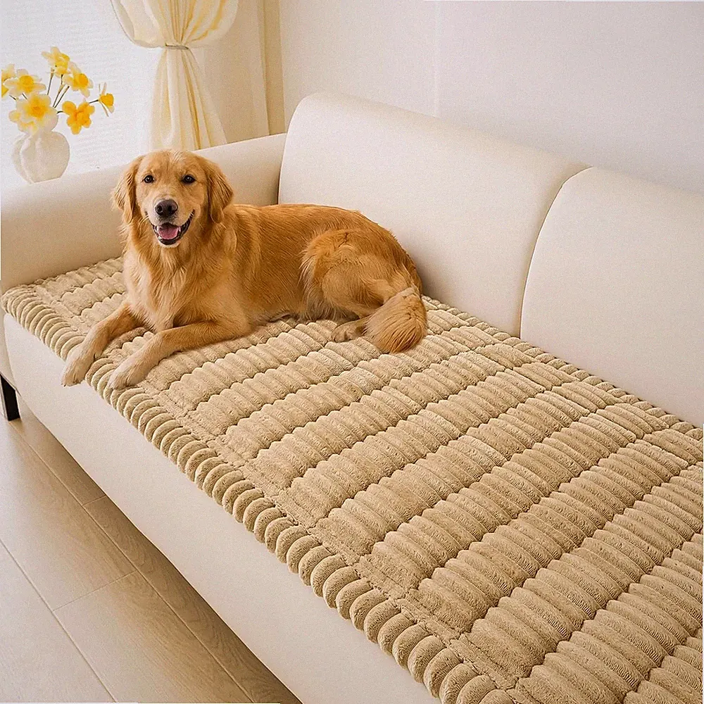 Couch Cover for Dogs Washable Non Slip Flannel Sofa Protector Pet Friendly