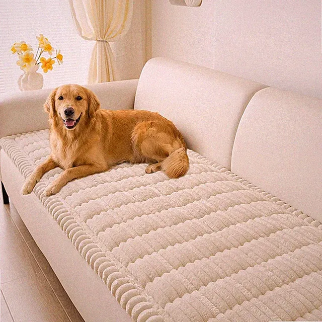 Couch Cover for Dogs Washable, Non Slip Thick Flannel Sofa Protector, Pet Friend