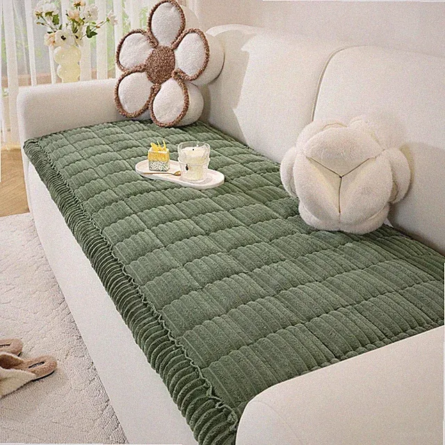 Couch Cover for Dogs Washable, Pet Couch Covers for Sofa, Soft Fuzzy Sectiona...
