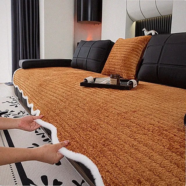 Couch Cover for Dogs Washable Pet Couch Covers Fuzzy Sectional Sofa Cover