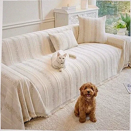 Couch Cover for Dogs Washable Sofa Cover, Sectional 71" x 102" Beige-update
