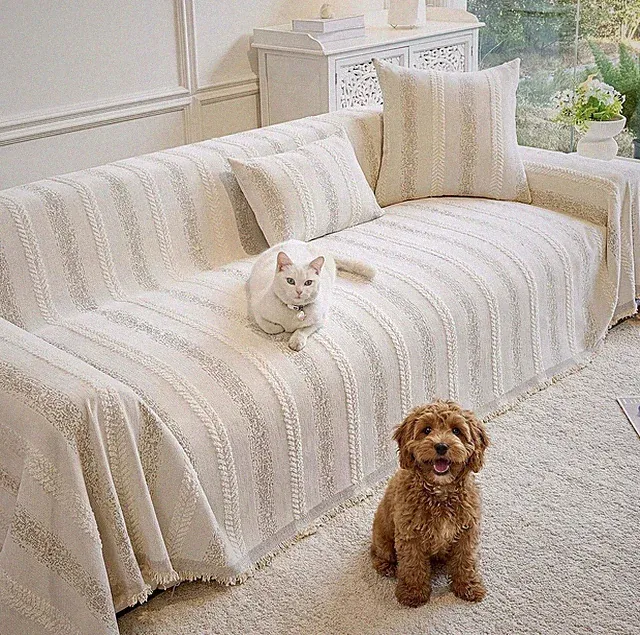 Couch Cover for Dogs Washable Sofa Cover, Sectional Couch Covers_2 Cushion Couch