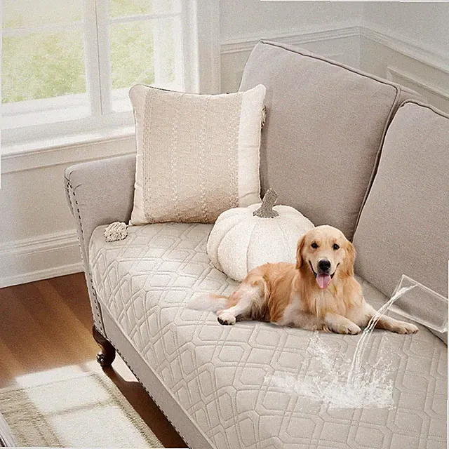 Couch Cover for Dogs Waterproof Blanket Sofa Covers for 2 Cushion Washable No...