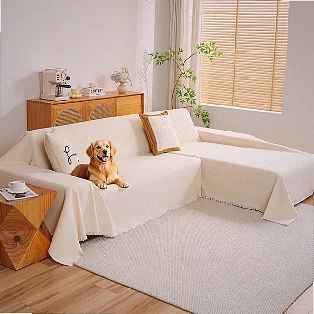 Couch Cover for Sectional Sofa, 2 PCS Sectional Couch Covers for L Shape Sofa...