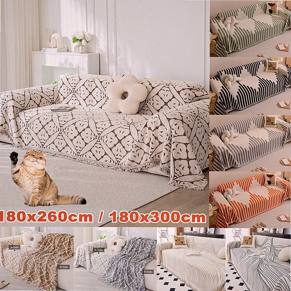 Couch Cover Reversible Sofa Cover Sectional Sofa Protector for 2-3 Seater Couch