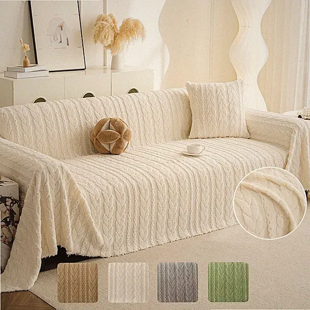 Couch Cover Sofa Covers for 1/2/3 Cushion Couch Furniture Protector Blanket