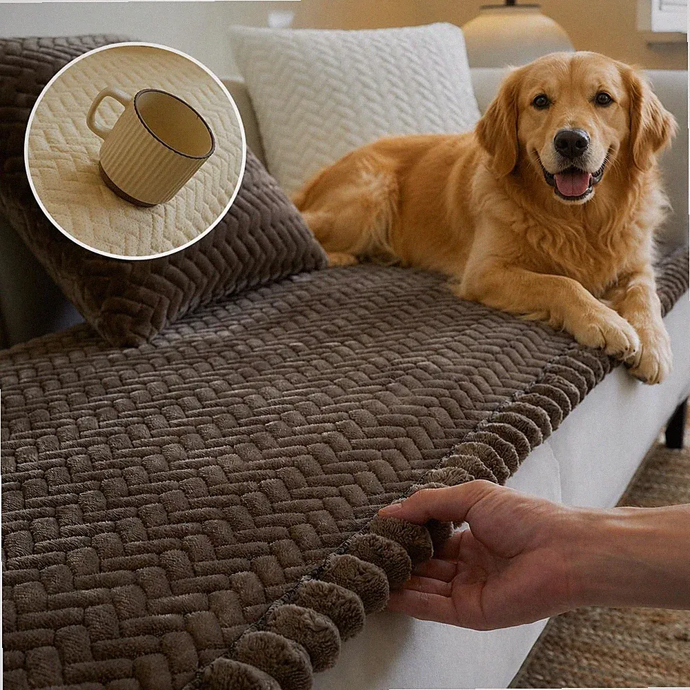 Couch Covers for Dogs, Dog Sofa Covers Washable, Dark Brown Non Slip Pet Couc...
