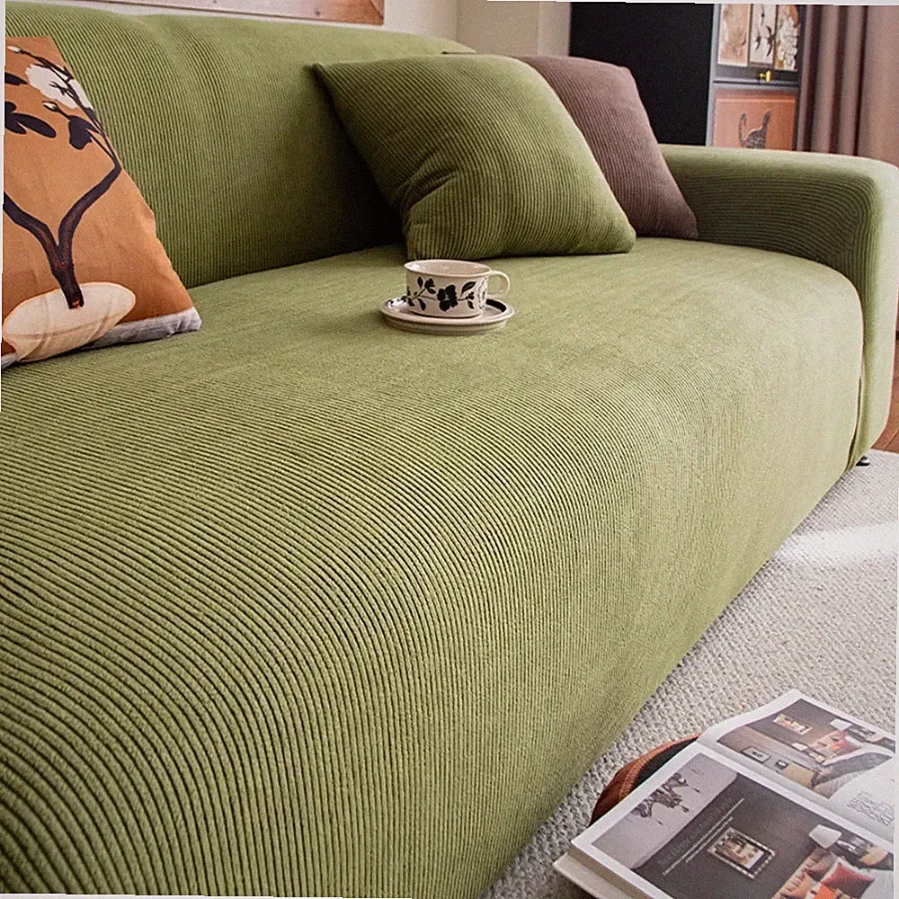 Couch Covers for Dogs Washable 3 Seater Full Coverage Couch Cover, Olive Green