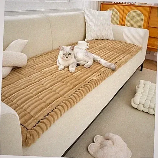Couch Covers for Pets Washable, Non-Slip Sofa Covers for Dogs, 27.6"x 59" Brown