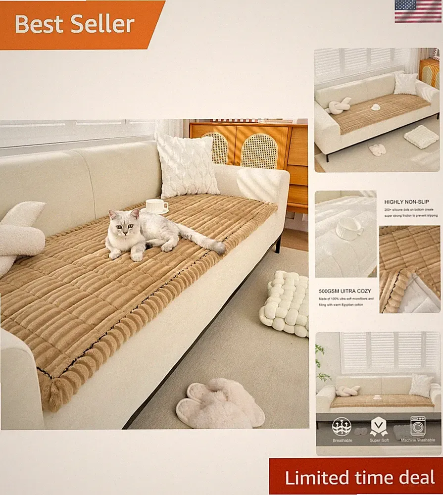 Couch Covers for Pets Washable, Non-Slip Sofa Covers for Dogs, Pet Friendly S...