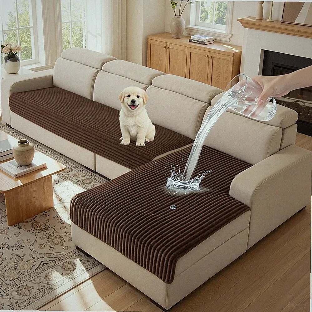 Couch Covers for Sectional Sofa, L Shaped Couch Cover, 100% Waterproof Couch...