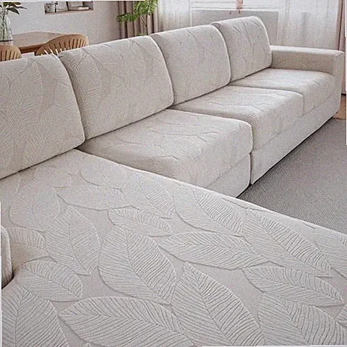 Couch Covers for Sectional Sofa, Washable Stretch Soft Sofa 1 Back Cover Ivory