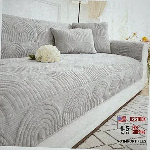 Couch Covers for Sofa Sectional Sofa Covers 1pc/36"x 71"/Seat Cover Grey