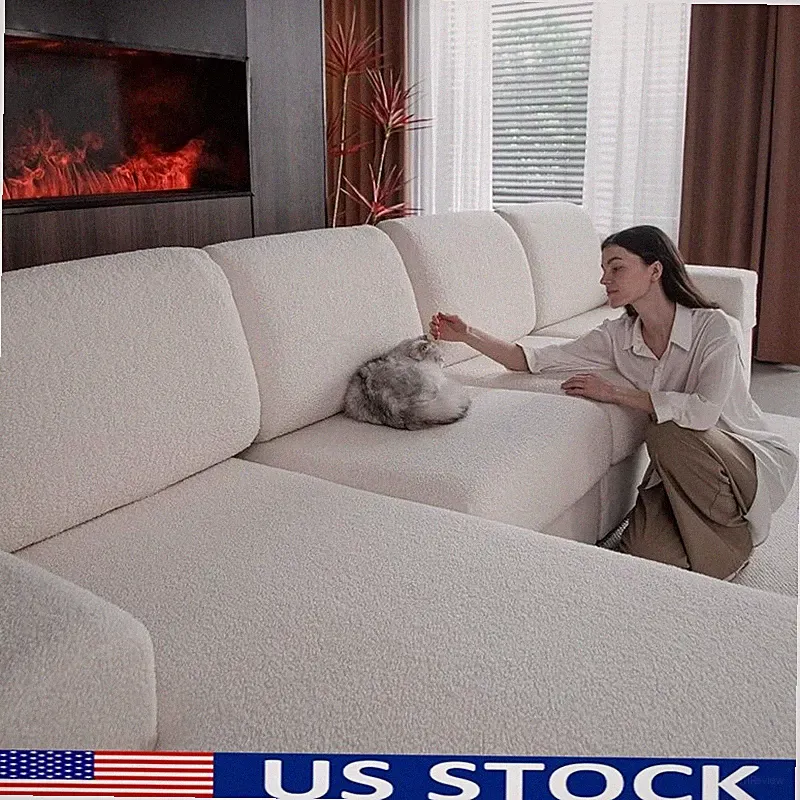 Couch Covers Sectional Sofa Seat Cushion Non-Slip Washable Soft Fabric New