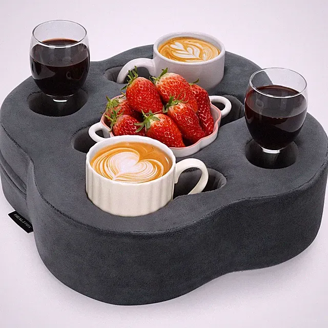 Couch Cup Holder | Sofa Cup Holder Pillow Drink Tray Organizer for Drinks, Re...