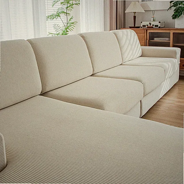 Couch Cushion Covers, Comfort Soft Magic Sofa Covers Washable Stretch Resista...